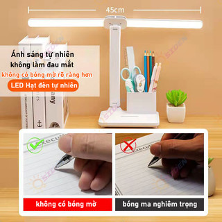 Đèn đọc sách bảo vệ mắt đèn bàn học lưu trữ có thể gập lại đèn học chống cận đèn bàn học sinh