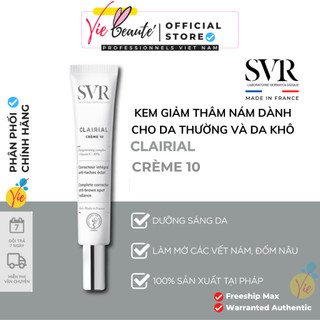 Kem Dưỡng Da SVR Clairial Créme 10 - 40ml Ngăn Ngừa Nám Diện Rộng Và Làm Đều Tông Màu
