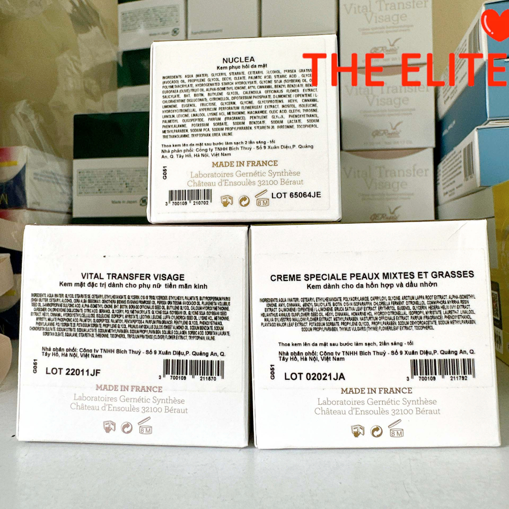 10 ml Dùng Thử Kem Dưỡng GERnetic Vital Transfer Visage trẻ hoá loại nám phục hồi da