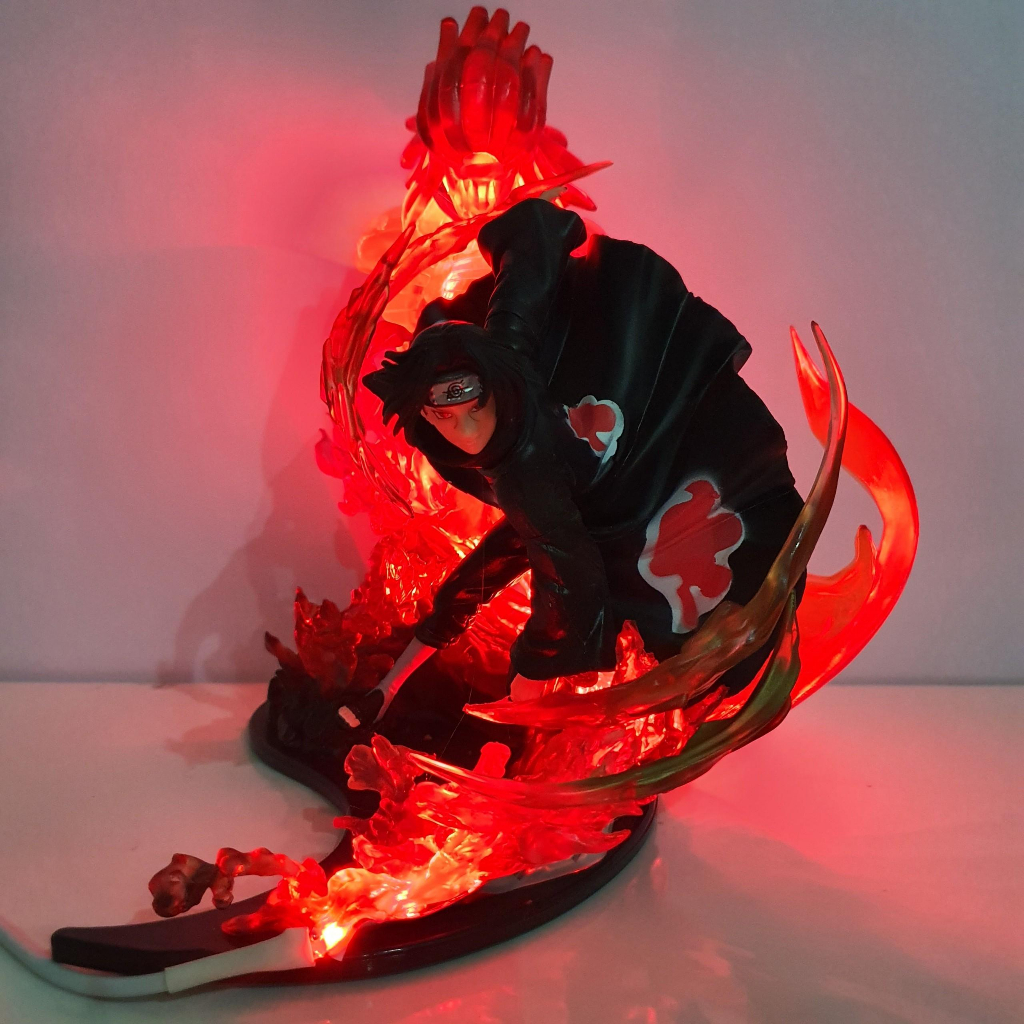 Bộ đôi Uchiha Itachi và Sasuke Có bản Led, có hộp màu, cao 21 cm - Mô hình Naruto