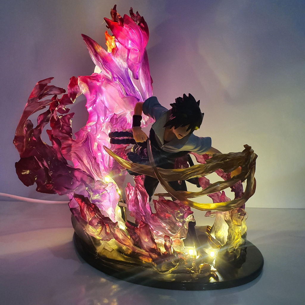 Bộ đôi Uchiha Itachi và Sasuke Có bản Led, có hộp màu, cao 21 cm - Mô hình Naruto