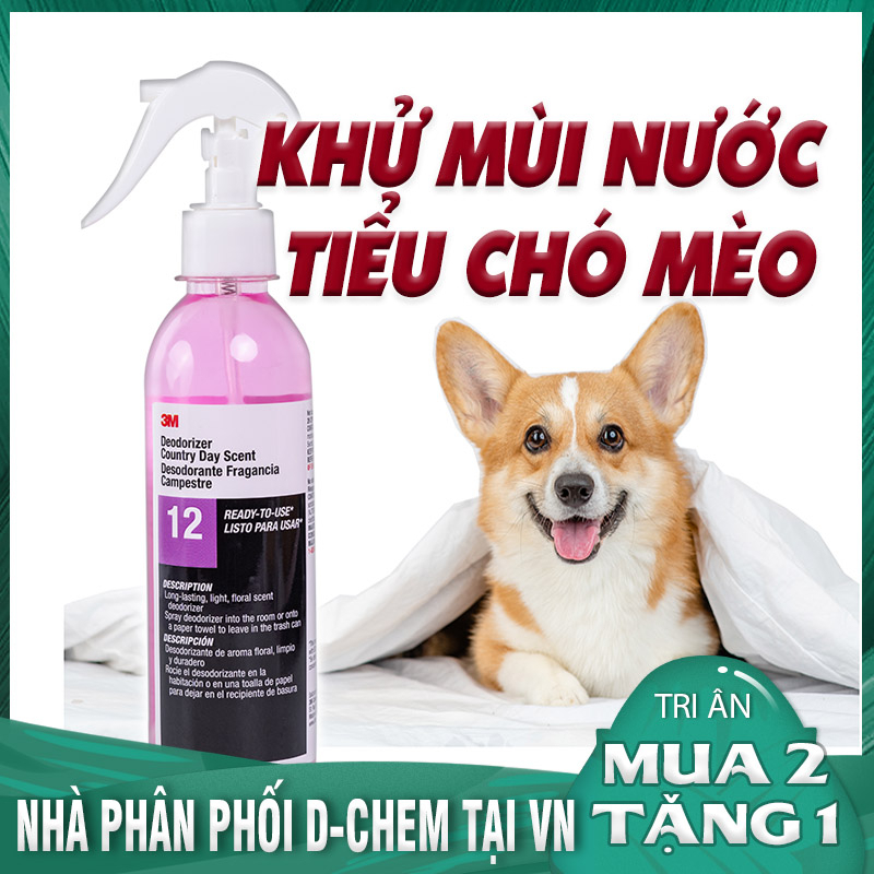 Khử Mùi Nước Tiểu Chó, Mèo 3M Chính Hãng - Hàng Cao Cấp An Toàn Tiện Lợi