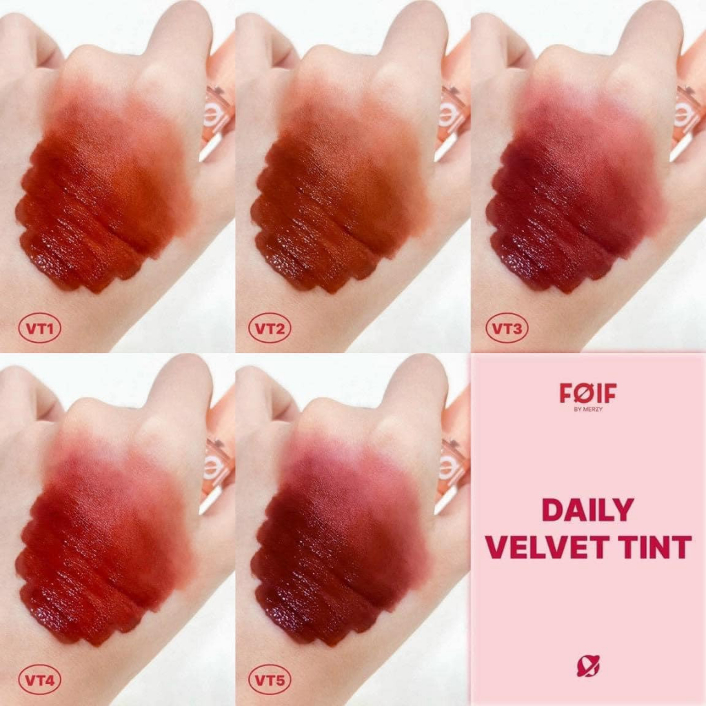 Son Kem Lì Hàn Quốc Mịn Mượt Lâu Trôi Foif Daily Velvet Tint