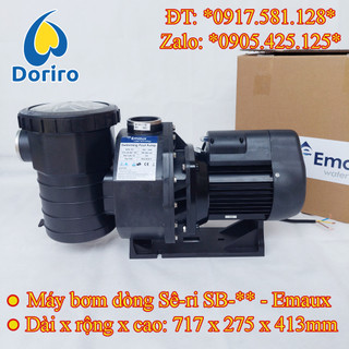 Máy bơm nước hồ bơi và spa, thương hiệu emaux, dòng sê ri sb / mã hiệu sb10, sb15, sb20 và sb30; máy bơm lọc nước hồ bơi