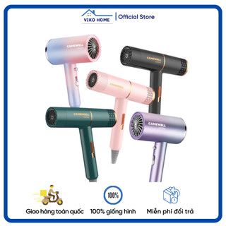 Máy sấy tóc mini, máy sấy tóc 2 chiều camewell công suất lớn 1000w tạo kiểu tóc chuyên nghiệp tặng kèm đầu sấy -vikohome