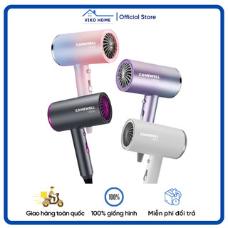 Máy sấy tóc công suất lớn tạo kiểu camewell máy sấy tóc mini 2 chiều nóng lạnh cw02hd 1000w bảo hành 12 tháng - vikohome