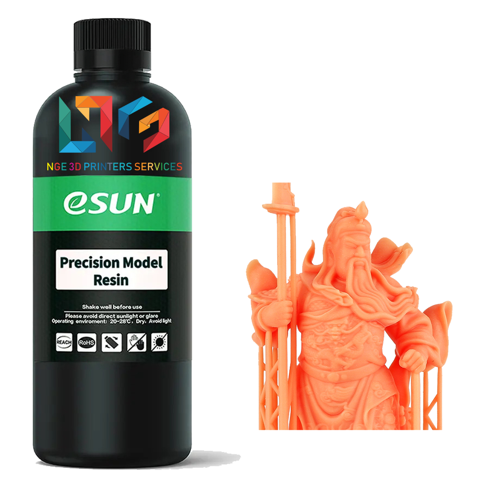 Nhựa in mô hình 3d độ chính xác cao eSun Precision Model Resin màu Orange Red 500ml/Chai
