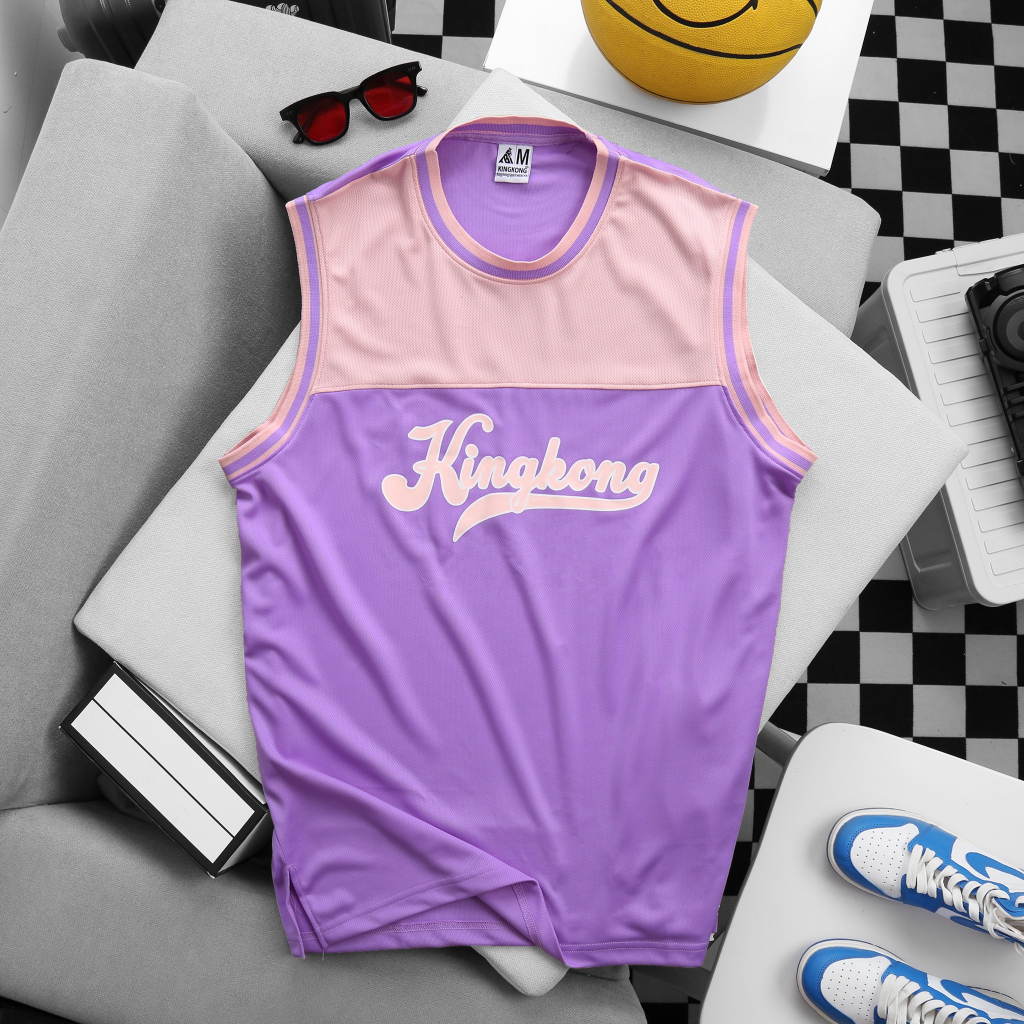  Áo Thun Ba Lỗ TankTop Bóng Rổ Trendy Sweet Cực Đẹp In Chữ KINGKONG - Local Brand TB KINGKONG SPORT WEAR