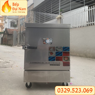 Tủ nấu cơm công nghiệp dùng điện 6 khay, tủ cơm công nghiệp, bảo hành 12 tháng