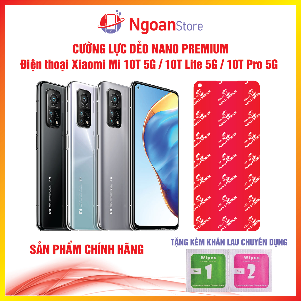 Cường lực dẻo Nano cho Điện thoại Xiaomi Mi 10T 5G / 10T Lite 5G / 10T Pro 5G - Ngoan Store