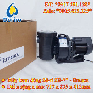 Máy bơm nước hồ bơi và spa, thương hiệu emaux, dòng sê ri sb / mã hiệu sb10, sb15, sb20 và sb30; máy bơm lọc nước hồ bơi