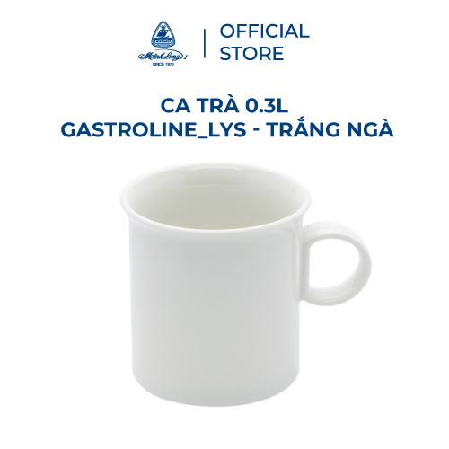 [GIÁ ƯU ĐÃI] Ca Trà Sứ Minh Long 0.3 L - GASTROLINE_LYS - Trắng Ngà