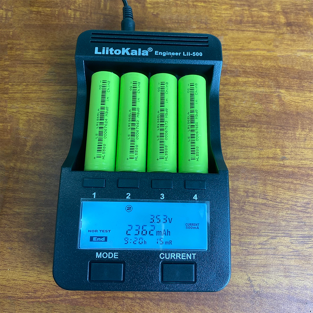 Bộ 10 viên Pin 10C 18650 Xanh dòng xả lớn 20A pin lithium ion li-ion LS 2000mAh