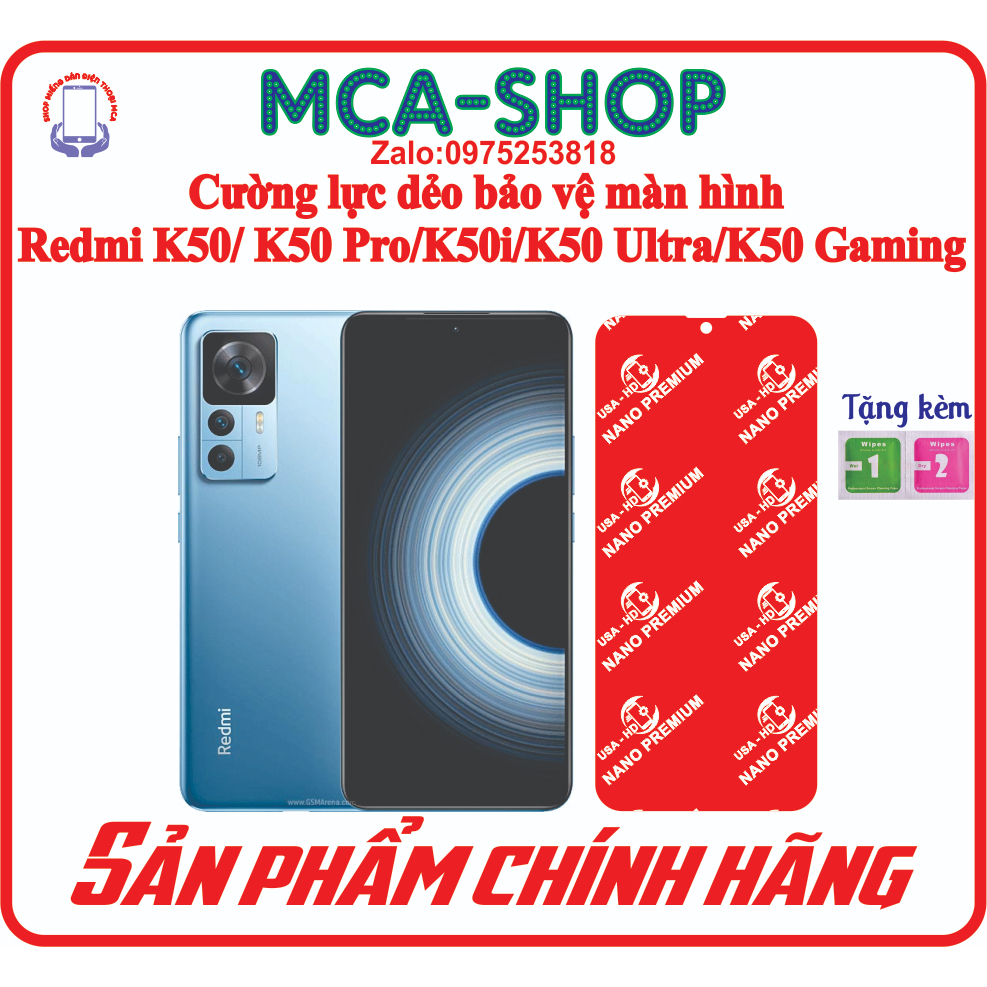 Cường lực dẻo bảo vệ màn hình điện thoại Redmi K50/ K50 Pro/ K50i/K50 Ultra/K50 Gaming