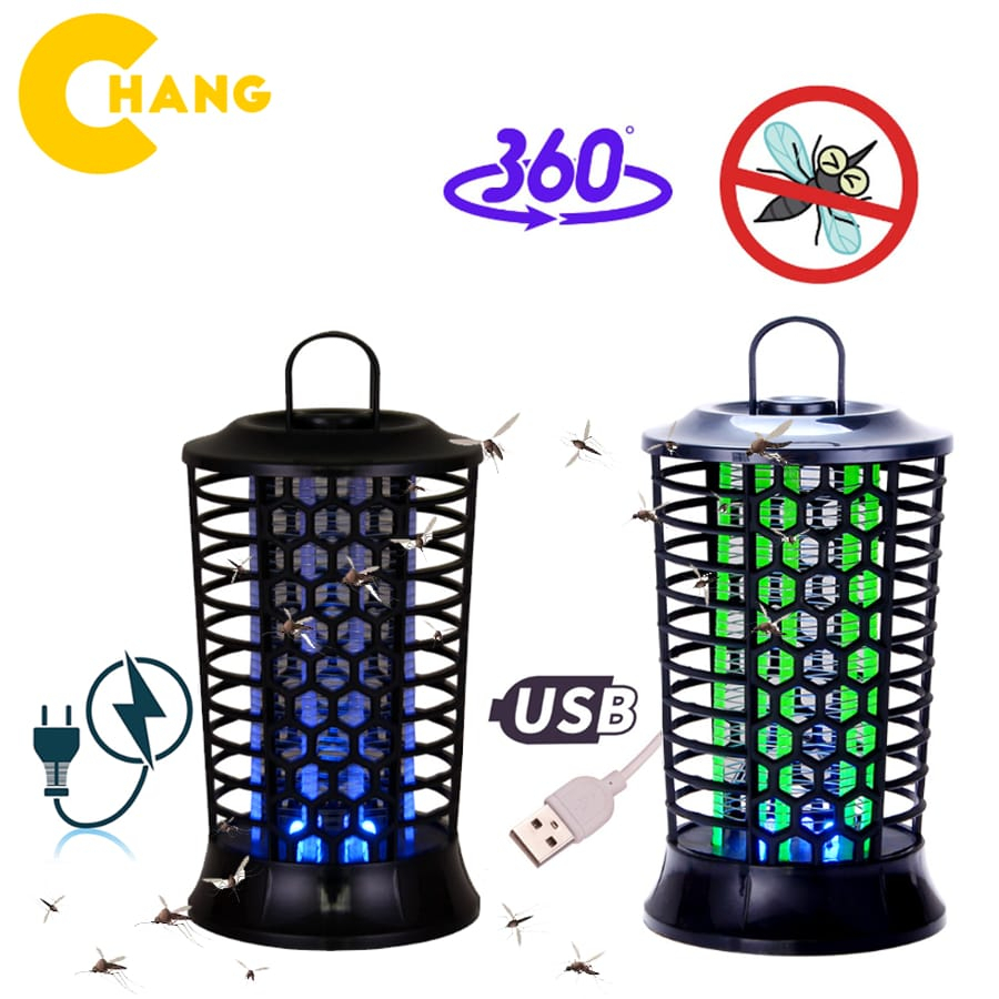 Đèn Bắt Muỗi Điện Quang Thông Minh Mosquito Trap, Đèn Diệt Côn Trùng Ánh Sáng Xanh Thu Hút Muỗi Kiêm Đèn Ngủ