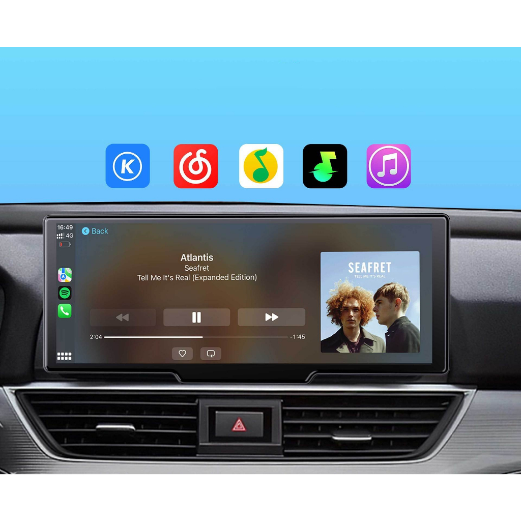 Màn Hình Ô Tô Android 4K hỗ trợ Carplay Tiếng Việt chỉ đường tích hợp Camera hành trình trước sau 1080p  ☘️ FREESHIP ☘️