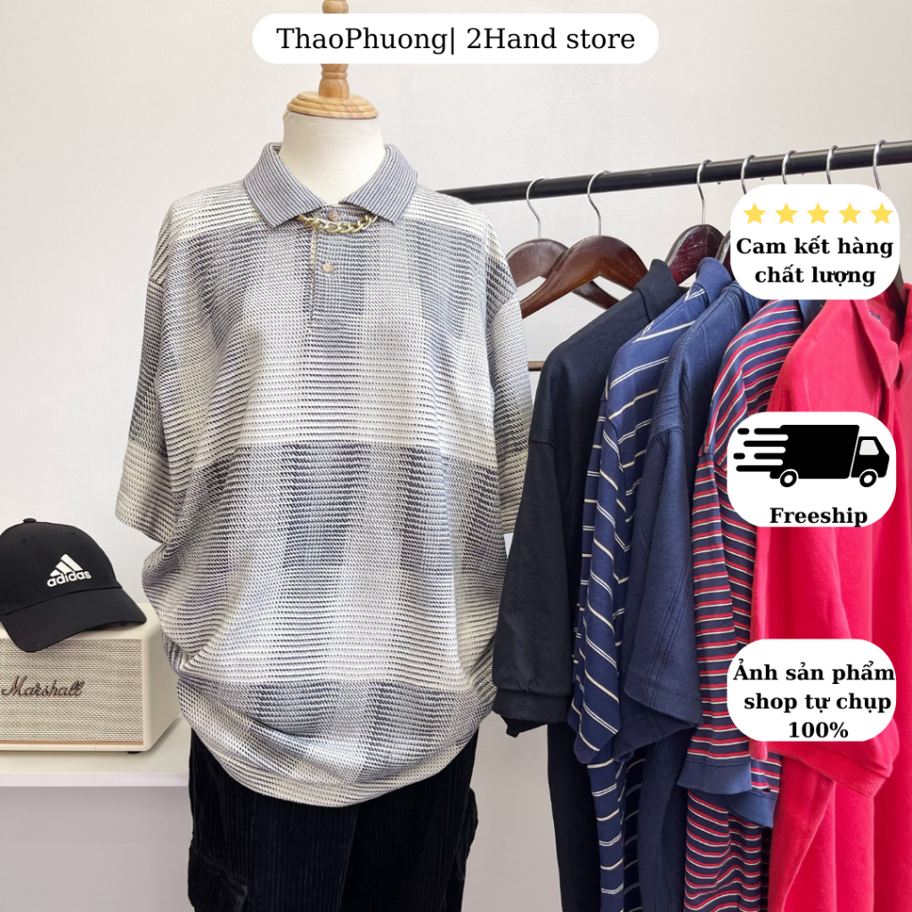 Áo polo 2hand nam nữ lẫn size được chọn mẫu
