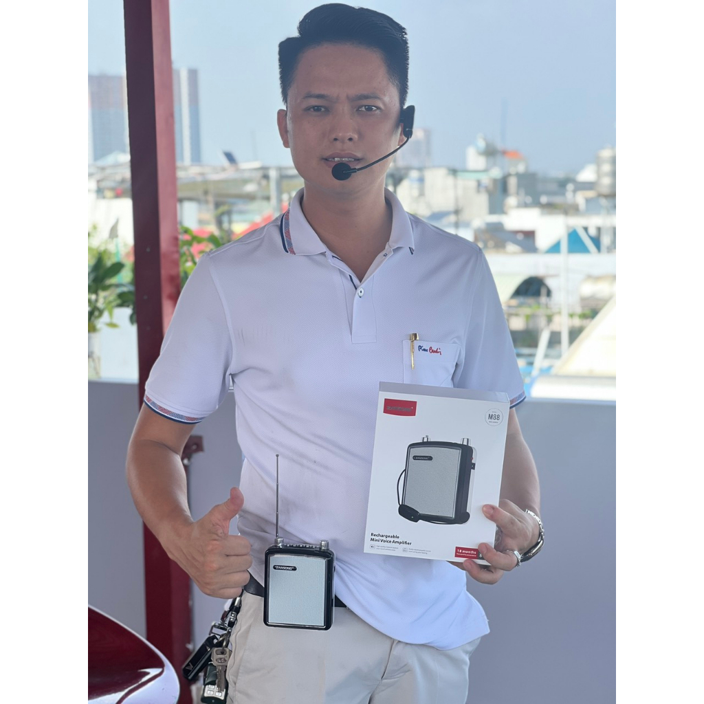 Máy trợ giảng cho giảng viên đa năng không dây bluetooth Zansong M88 -Bluetooth 4.2 - Loại Bỏ Tạp Âm