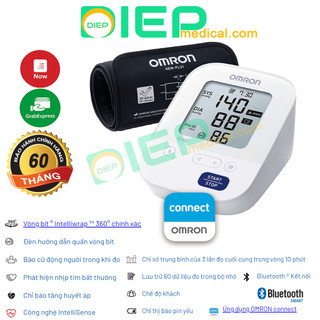 ✅ OMRON HEM-7156T - Máy đo huyết áp 7156 T, đo bắp tay tự động, vòng bít 360, cảnh báo loạn nhịp, Chính hãng HEM 7156T