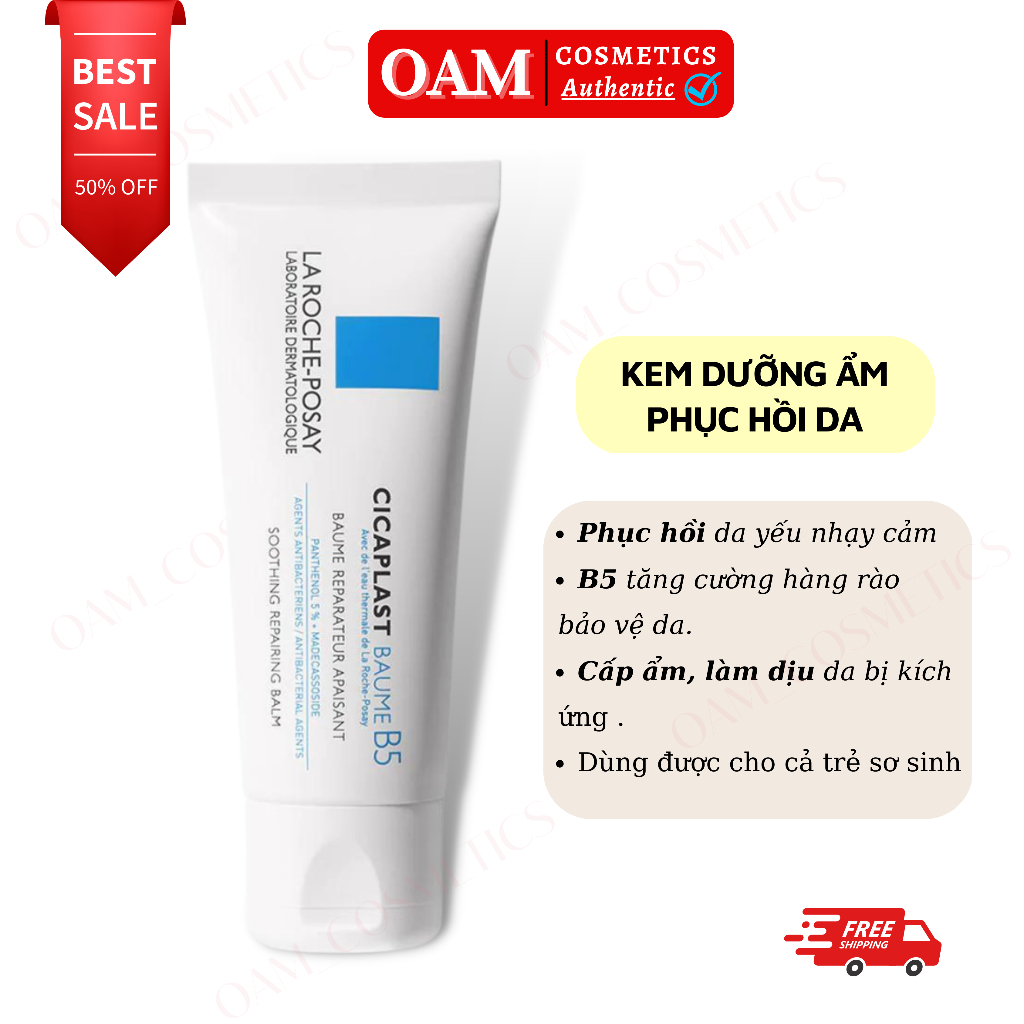 Kem dưỡng ẩm La Roche Posay Cicaplast Baume B5 40/100ml (time)