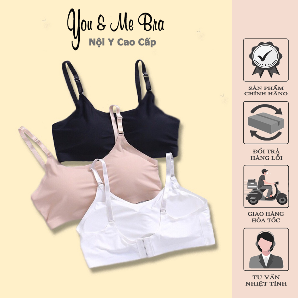 Áo Bra Su Thông Hơi 3 Móc Cài Sau Co Giãn Tốt Mát Lạnh Mút Đệm Mỏng You&Me Bra - 513