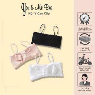 Áo bra 2 dây phối ren, áo bra ren hàng thái cực hot you&me bra - 1914