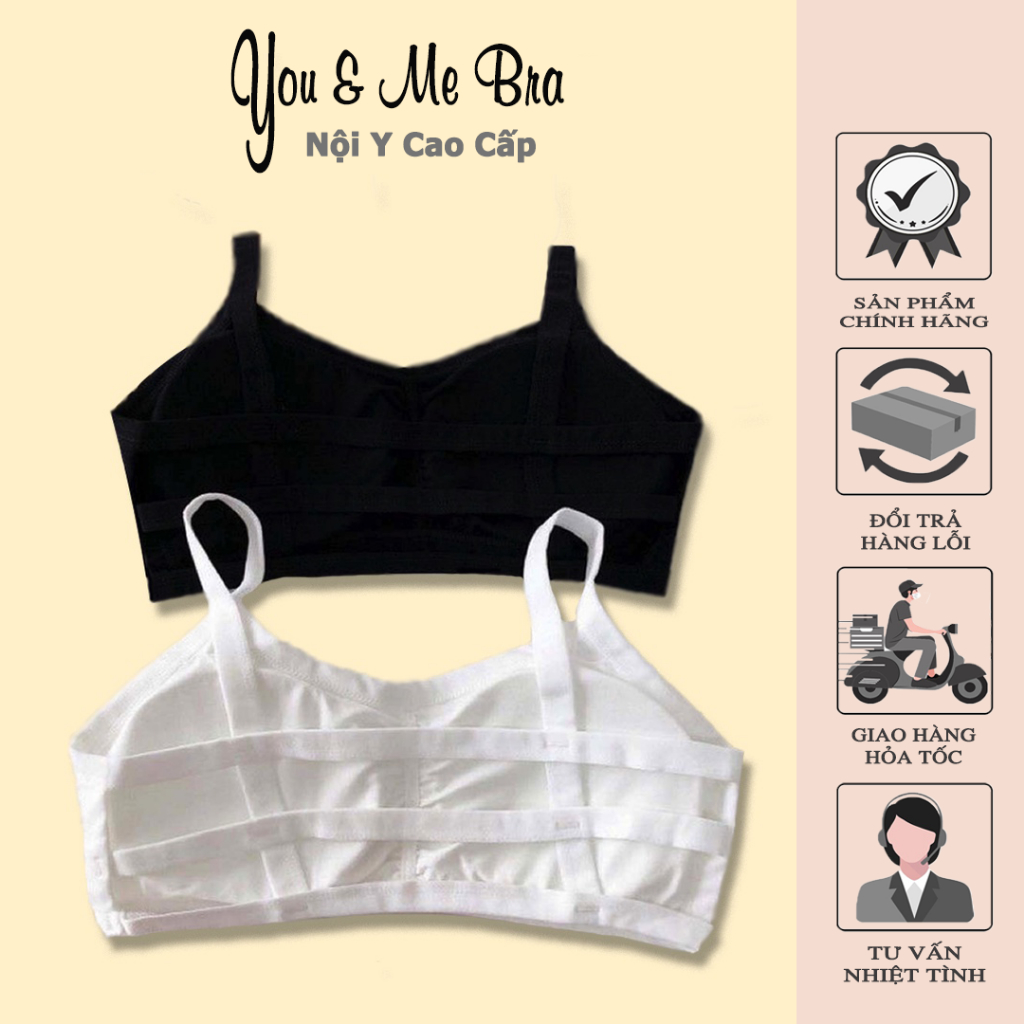 Áo Bra Thái 3 Dây💓FreeShip💓Áo Bra Có Mút Đệm Ngực 3 Dây Ngang Khiêu Gợi - Cotton 100% You&Me Bra