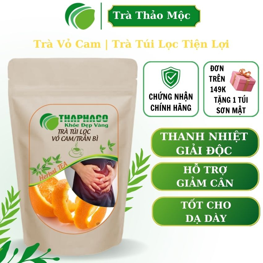 [ Trà Trái Cây ] Trà Túi Lọc Trần Bì - Hỗ Trợ Thanh Nhiệt Và Giải Độc - THAPHACO (30 gói)