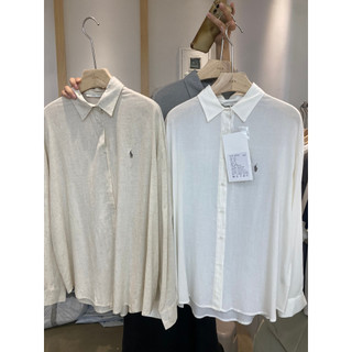 Sơ mi Linen thêu hình 2875