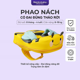  Phao nách Mambobaby phao bơi không bơm hơi có đai đỡ đũng an toàn cho bé từ 8 tháng đến 4 tuổi 