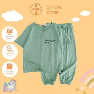  Bộ quần áo trẻ em tay cộc quần dài AF KID Alibaba 9 màu cho bé trai bé gái vải thun lạnh cao cấp 12-20kg 