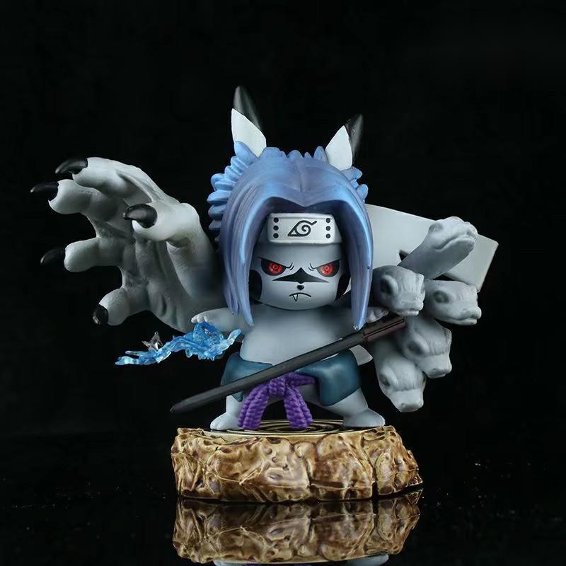 Mô hình Pikachu Naruto lục đạo PVC 11cm siêu cute đáng yêu vô số tội.....