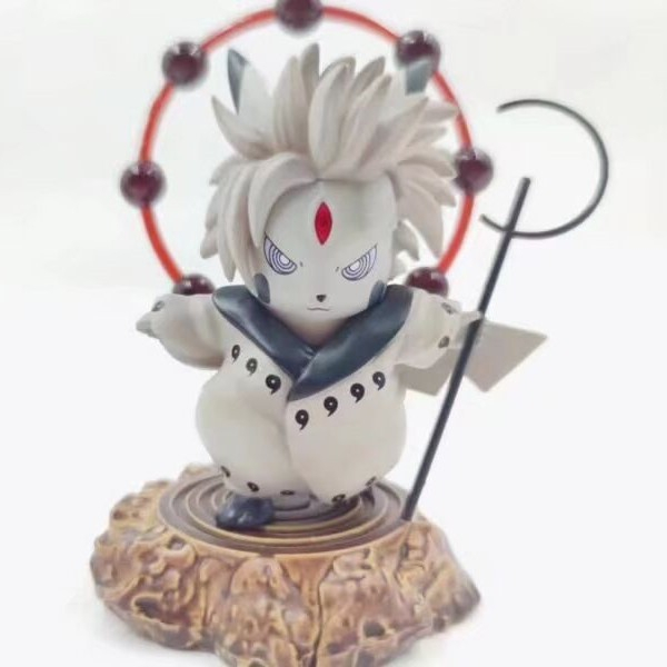 Mô hình Pikachu Naruto lục đạo PVC 11cm siêu cute đáng yêu vô số tội.....