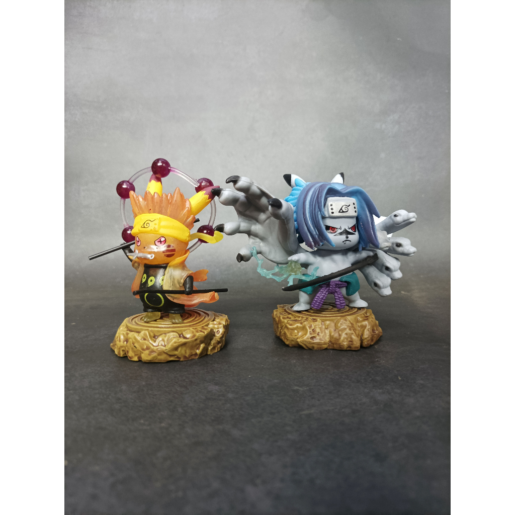 Mô hình Pikachu Naruto lục đạo PVC 11cm siêu cute đáng yêu vô số tội.....