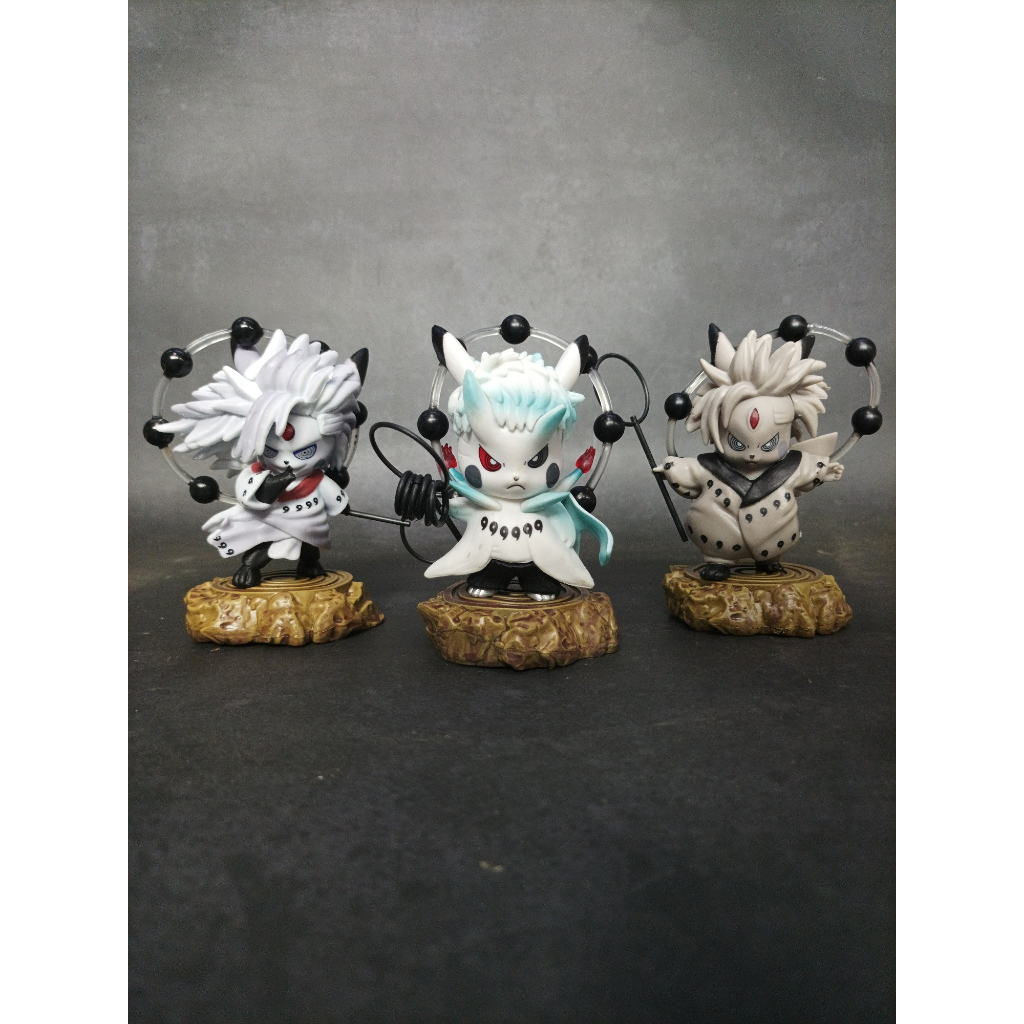 Mô hình Pikachu Naruto lục đạo PVC 11cm siêu cute đáng yêu vô số tội.....