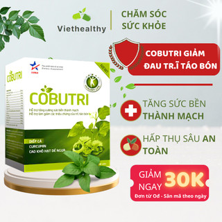 COBUTRI - Hỗ trợ giảm co búi trĩ - Hết lo táo bón sau sinh, trĩ - Hộp 30 viên