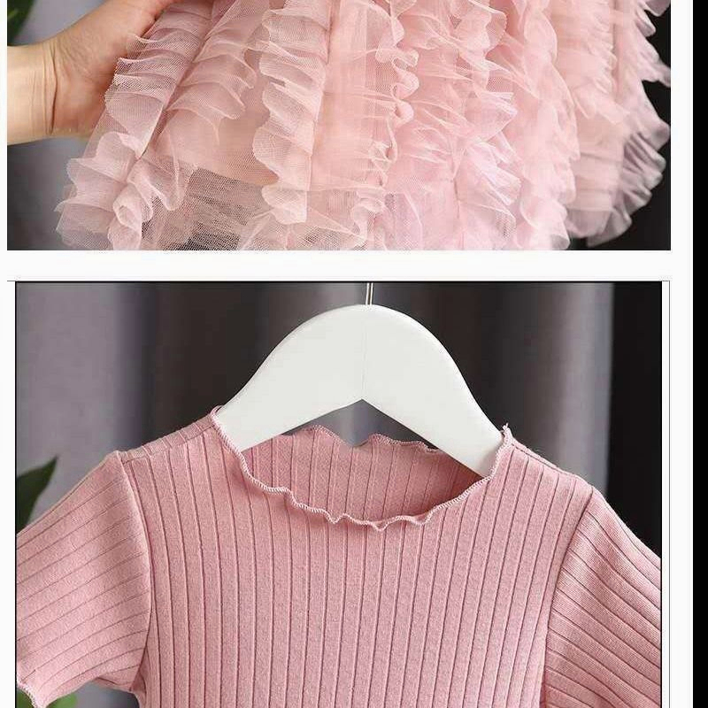 Váy ngắn tay cho bé gái/Váy mùa hè cho bé（7-24kg）