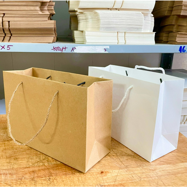 Túi giấy kraft đựng quà combo 10 túi