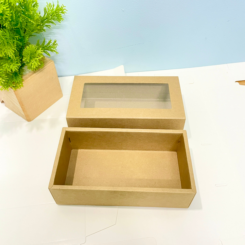 Hộp giấy kraft  nắp kéo 18x9x5.5cm  combo 100 hộp