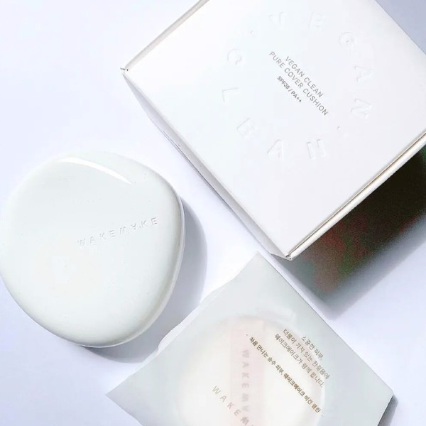 Phấn Nước Thuần Chay Wakemake Vegan Clean Pure Cover Cushion SPF38/PA++ 12gx2