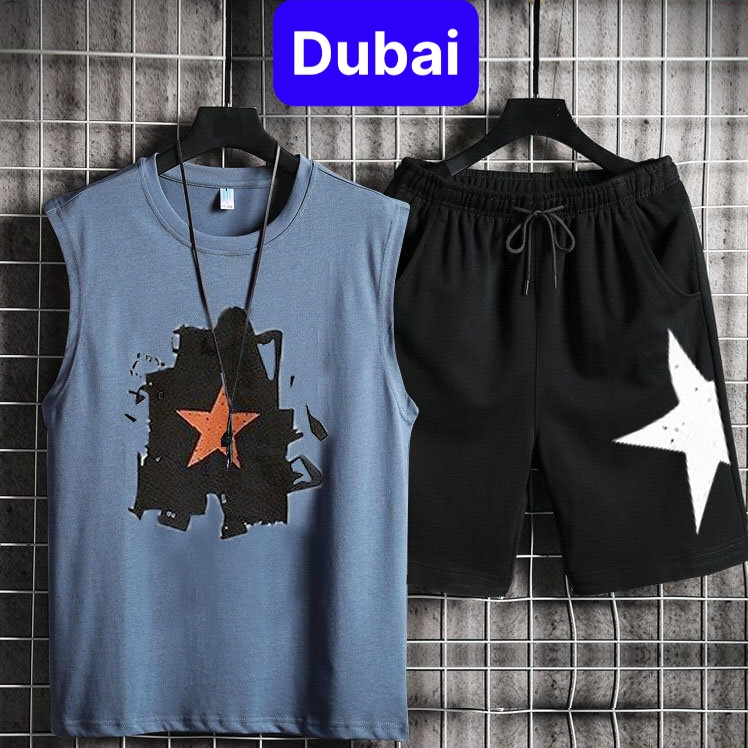 ĐỒ BỘ THỂ THAO BA LỖ NAM NỮ NGÔI SAO FROM RỘNG PHONG CÁCH HOT TREND MÙA HÈ - DUBAI FASHION