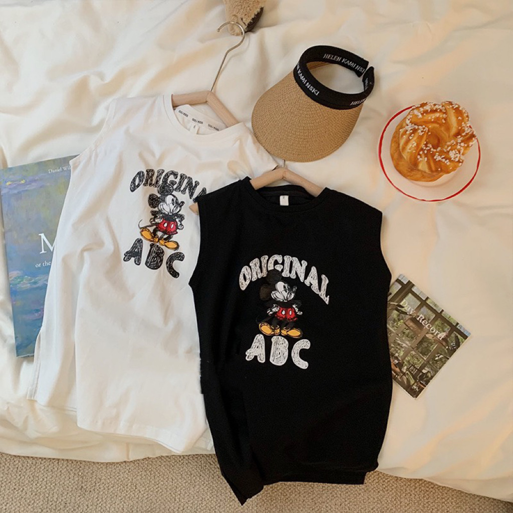 Váy xuông cotton cho bé gái mickey MIMIYAN KIDS 11kg đến 34kg