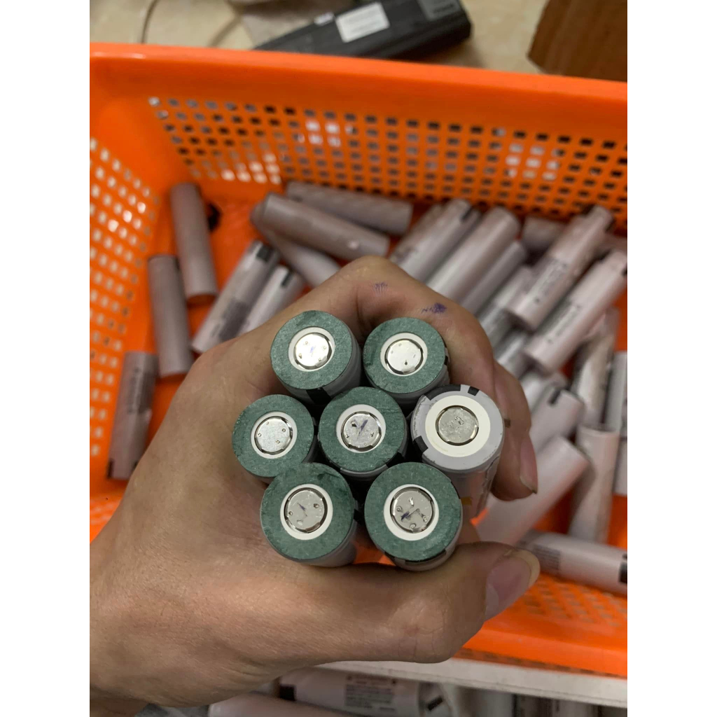 Pin 18650 Panasonic xám dung lượng 3400mAh - 3.7V xả 15A  - Tháo khối