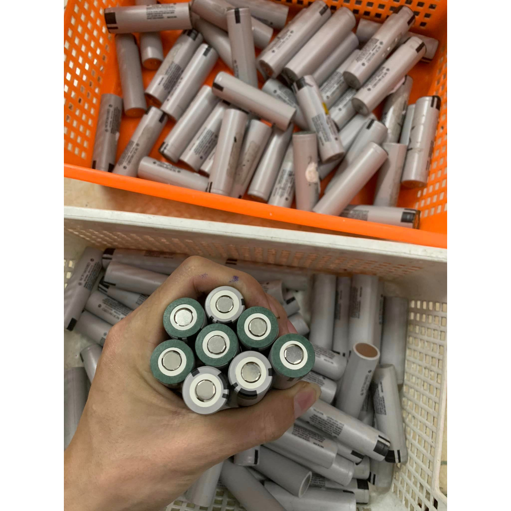 Pin 18650 Panasonic xám dung lượng 3400mAh - 3.7V xả 15A  - Tháo khối