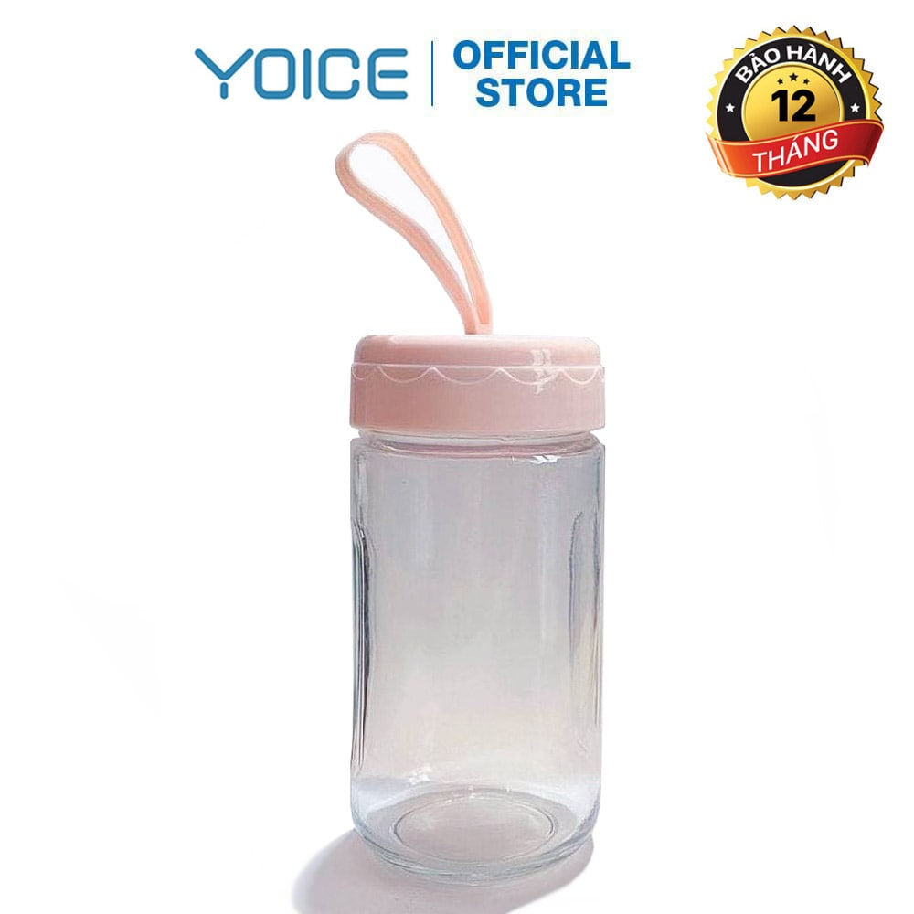 Bình đựng nước thủy tinh YOICE dung tích 300ml độ chịu nhiệt tốt an toàn với gia đình bạn