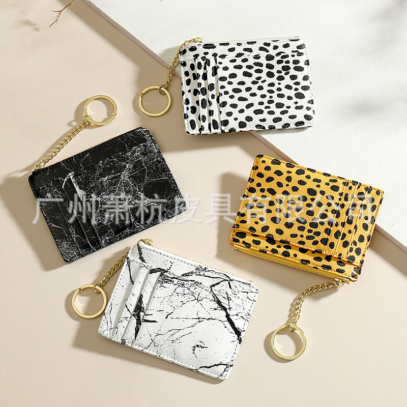Ví tiền form card dáng lép, họa tiết cá tính, phụ kiện tiện ích dành cho Nữ, hàng có sẵn tại Đà Nẵng.