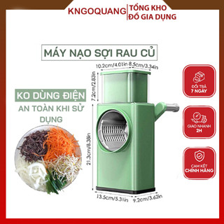 Máy Thái Lát Rau Củ Đa Năng Kèm 6 Lưỡi Dao Cắt Máy Bào Cắt Củ Quả, Máy Nạo Sợi Rau Củ Mini Bằng Tay Đa Năng Tiện D