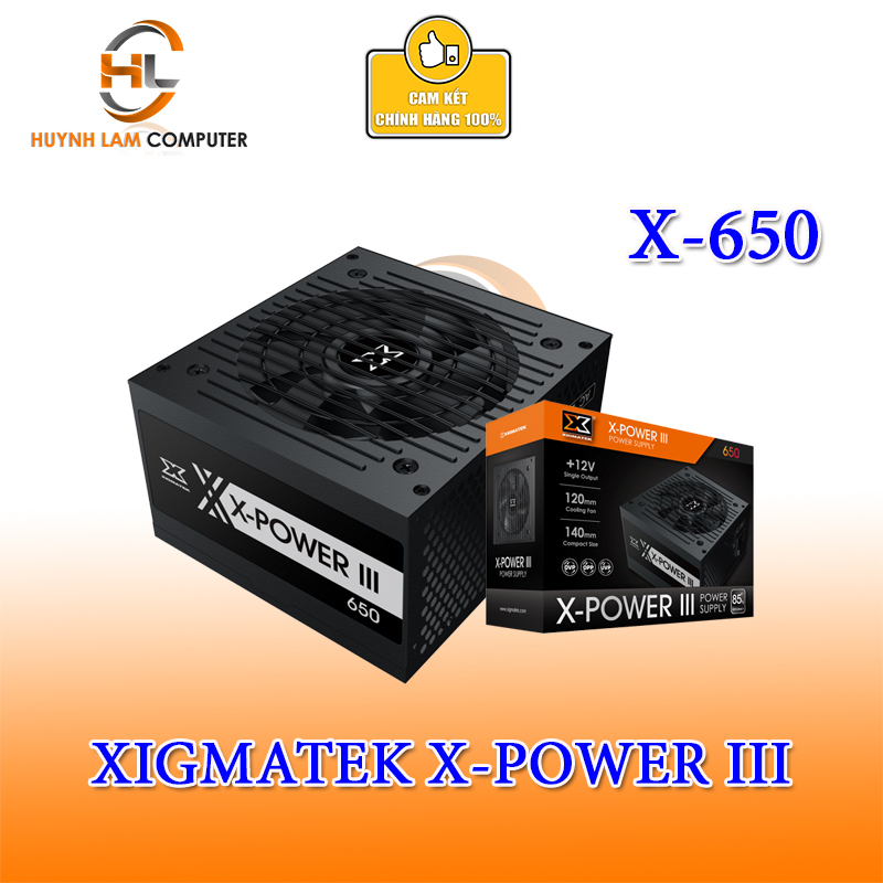 Nguồn máy tính Xigmatek 650W X-Power III 85 plus (600W) - Hàng chính hãng