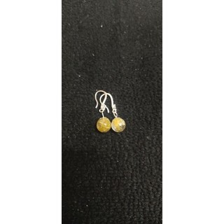 Bông tai bạc t.a tóc vàng