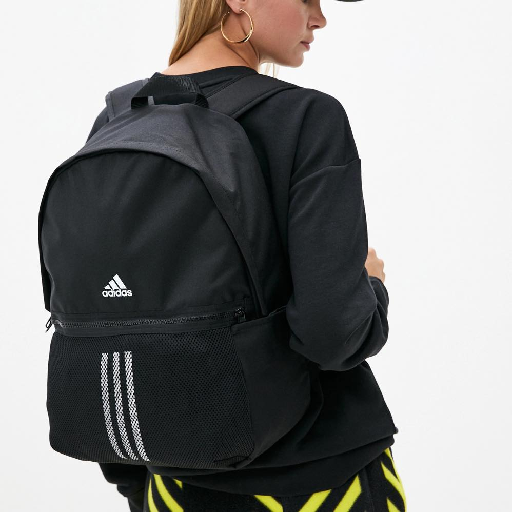 Balo Adidas 3 sọc chính hãng Classic 3-Stripes Unisex nam nữ Đen FS8331 USJP Sport